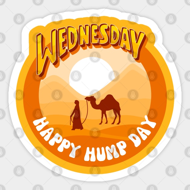 Retro 90s Its Wednesday Hump Day Happy Hump Day Memes For Work Funny Employee Good Morning Sticker by Mochabonk